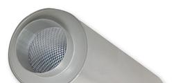 For the reduction of noise in plastic circular ducts for contaminated air